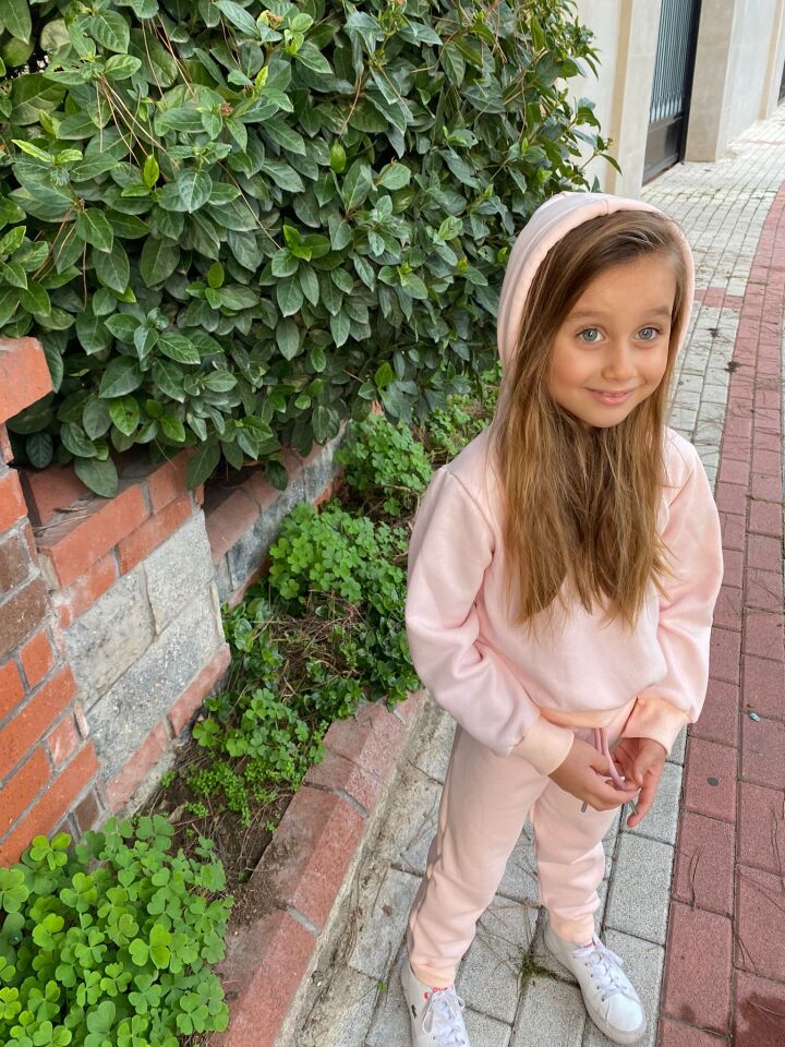 Pembe Kız Çocuk Eşofman Takımı