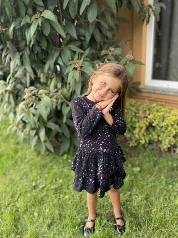 Siyah Kız Çocuk Elbise