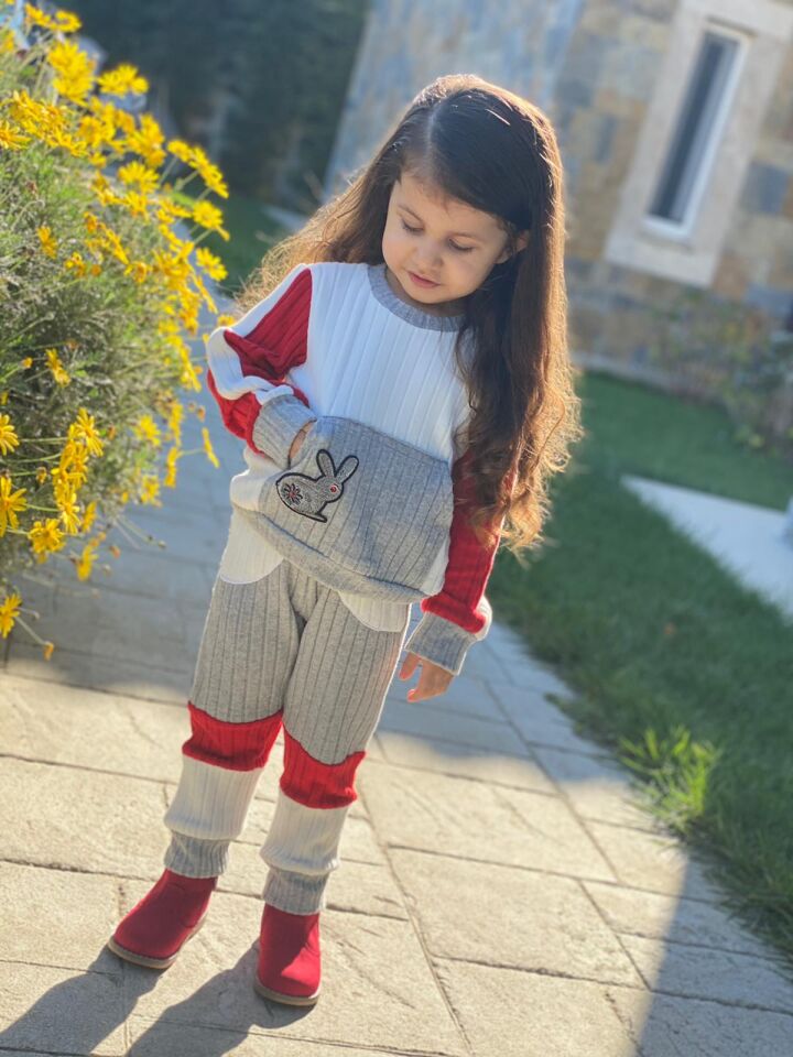 Kız Çocuk Triko Eşofman Takımı